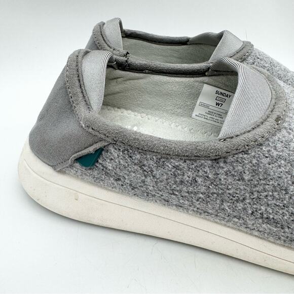 Vessi Women's Sunday Slippers 100% Waterproof Wool Slate Grey Size 7 Loungewear - Picture 4 of 12